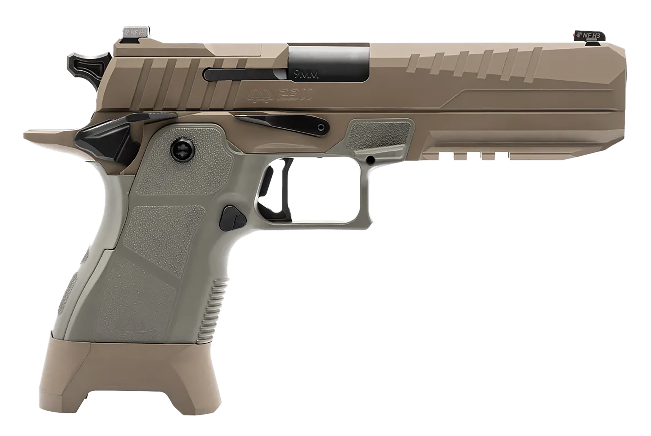 OA DEFENSE 2311 w/Plus Kit Optic Ready Pistol OA2311FLSZKITHDSSTD17, 9mm Luger, 5in, Sage Polymer, High Desert Finish, 17 Rds