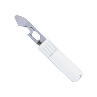 CobraTec Knives Hidden Release Screwdriver-Bottle Opener - White