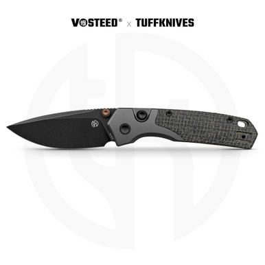 Vosteed Psyop 299 Top Liner Lock Knife - Black Stonewash S35VN - A2233