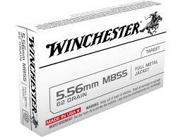 Winchester 5.56mm M855 Penetrator Q3269 62gr Steel Core FMJ 20 rounds