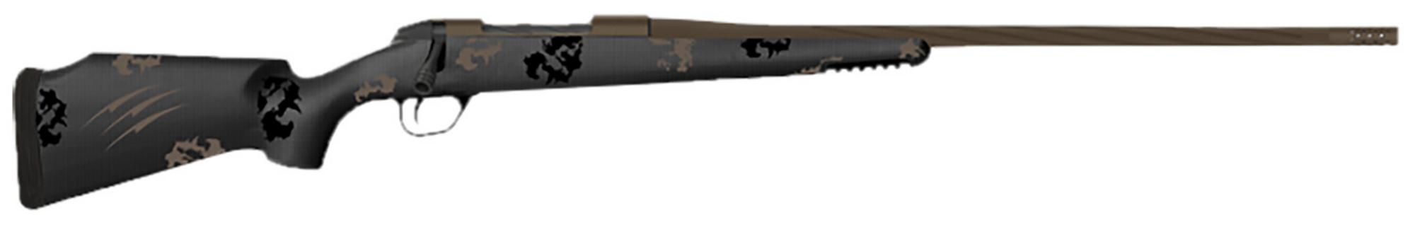 Fierce Twisted TI Rogue Bolt Action Rifle TWTROG65PRC22BT, 6.5 PRC, 22" Threaded, Trophy Camo Carbon Stock