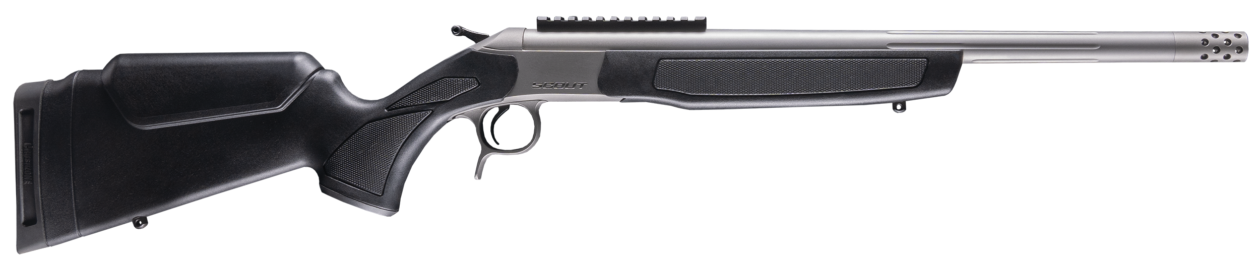 CVA Scout Takedown Single Shot Rifle CR4438S, 350 Legend, 20" Threaded, Adj Comb & LOP Black Stock, 1rd Rds