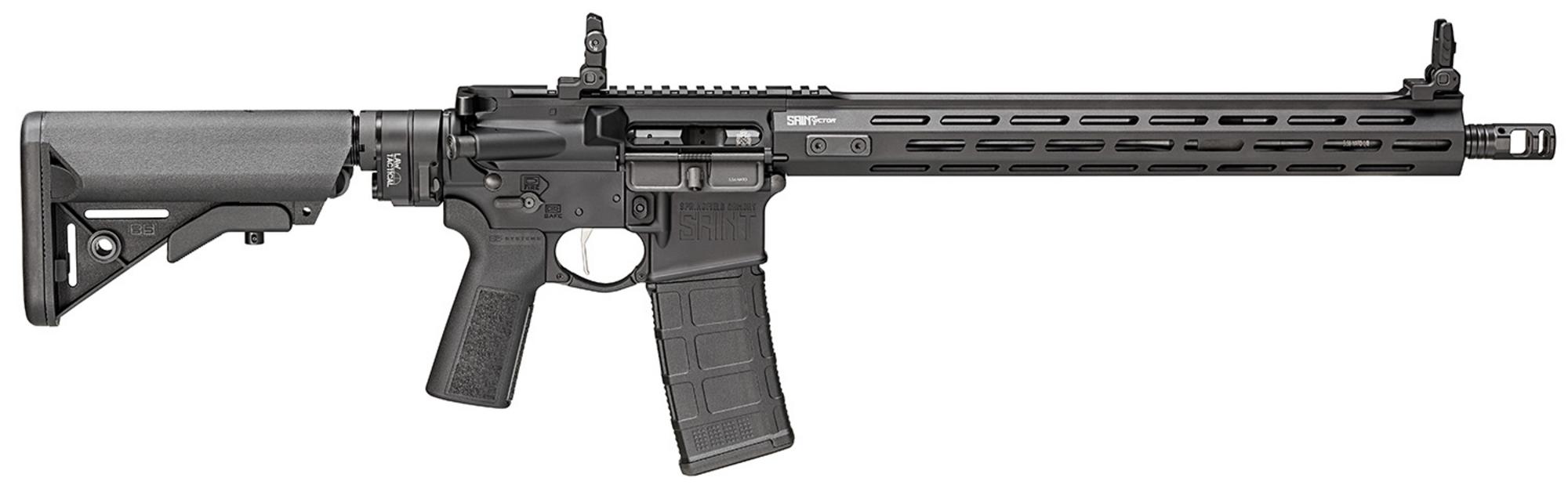 Springfield Saint Victor Semi-Auto Rifle STV916556BX, 5.56 NATO, 16", B5 Furniture w/LTF Folding Stock, Flip-Up Sights, 30 Rds