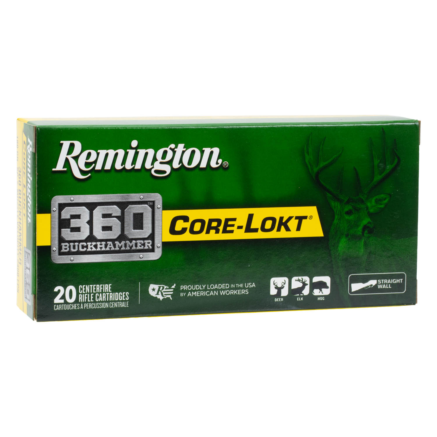 Remington 360 Buckhammer 180gr. Core-Lokt Ammunition, 20 Round Box