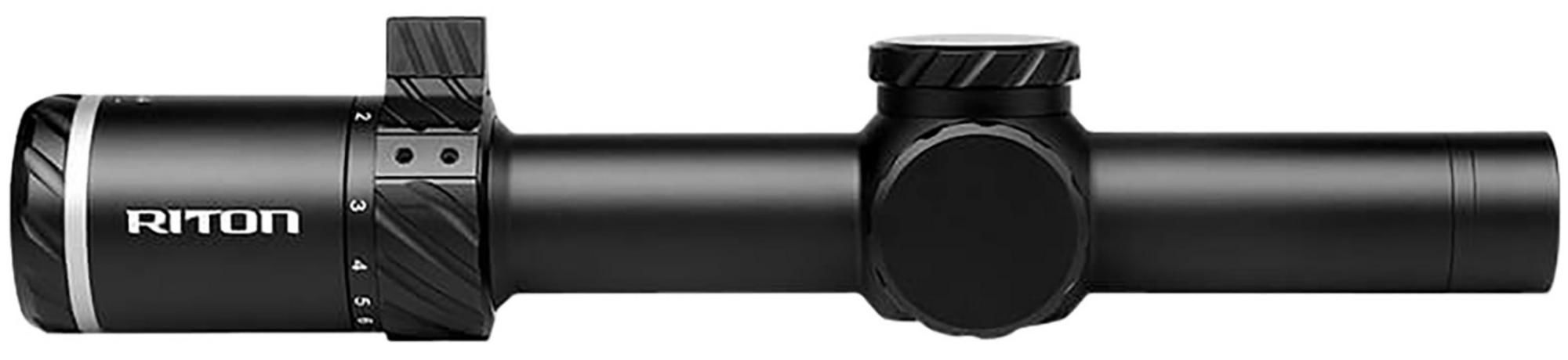 Riton Tactix Rifle Scope 3T18ASIBLK2, 1-8x, 24mm Obj, 30mm Tube, Black, Illuminated OT Reticle