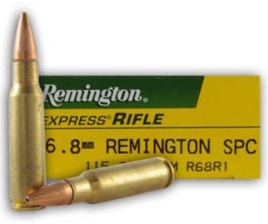 Remington 6.8mm Rem SPC Ammunition R68R1 115 Grain Open Tip Match 20 rounds