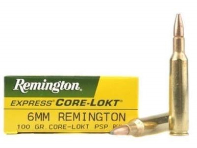 Remington 6mm Rem Core-Lokt R6MM4 100 gr PSP 20 rounds
