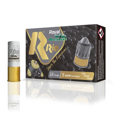 Rio Royal 12 Gauge Ammunition RBK12 2-3/4" 1-1/8oz Brenneke Slug 5 Rounds
