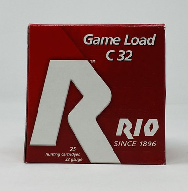 Rio 32 Gauge Ammunition RIOGL326 2.5" 1/2 ozGame Load # 6 Lead Shot Case 1330fps 250 rounds