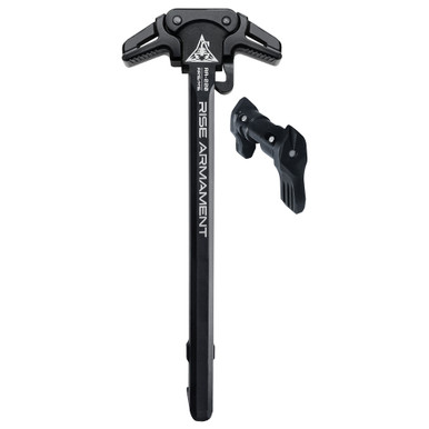 Rise Armament Ambi Charging Handle and Safety Selector - Fits AR15, Nitride Finish, Black
