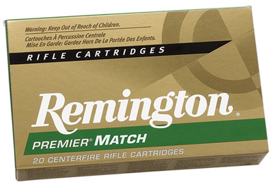 Remington 223 Rem Ammunition Premier Match RM223R1 69 Grain Sierra MatchKing Boat Tail 20 Rounds