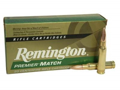 Remington 308 Winchester Premier Match Ammunition RM308W7 168 Grain Sierra MatchKing Hollow Point 20 Rounds