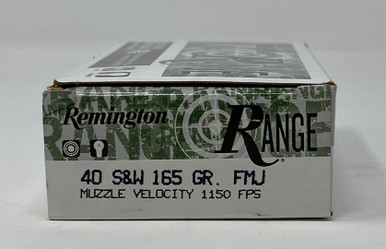Remington 40 S&W Ammunition RT40SW4 165 Grain Full Metal Jacket 50 Rounds