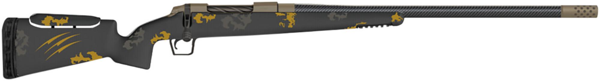 Fierce Carbon Rival FP Bolt Action Rifle FCRFP7SAUM22SBH, 7mm SAUM, 22" Threaded, Harvester Camo Carbon Stock, 3 Rds