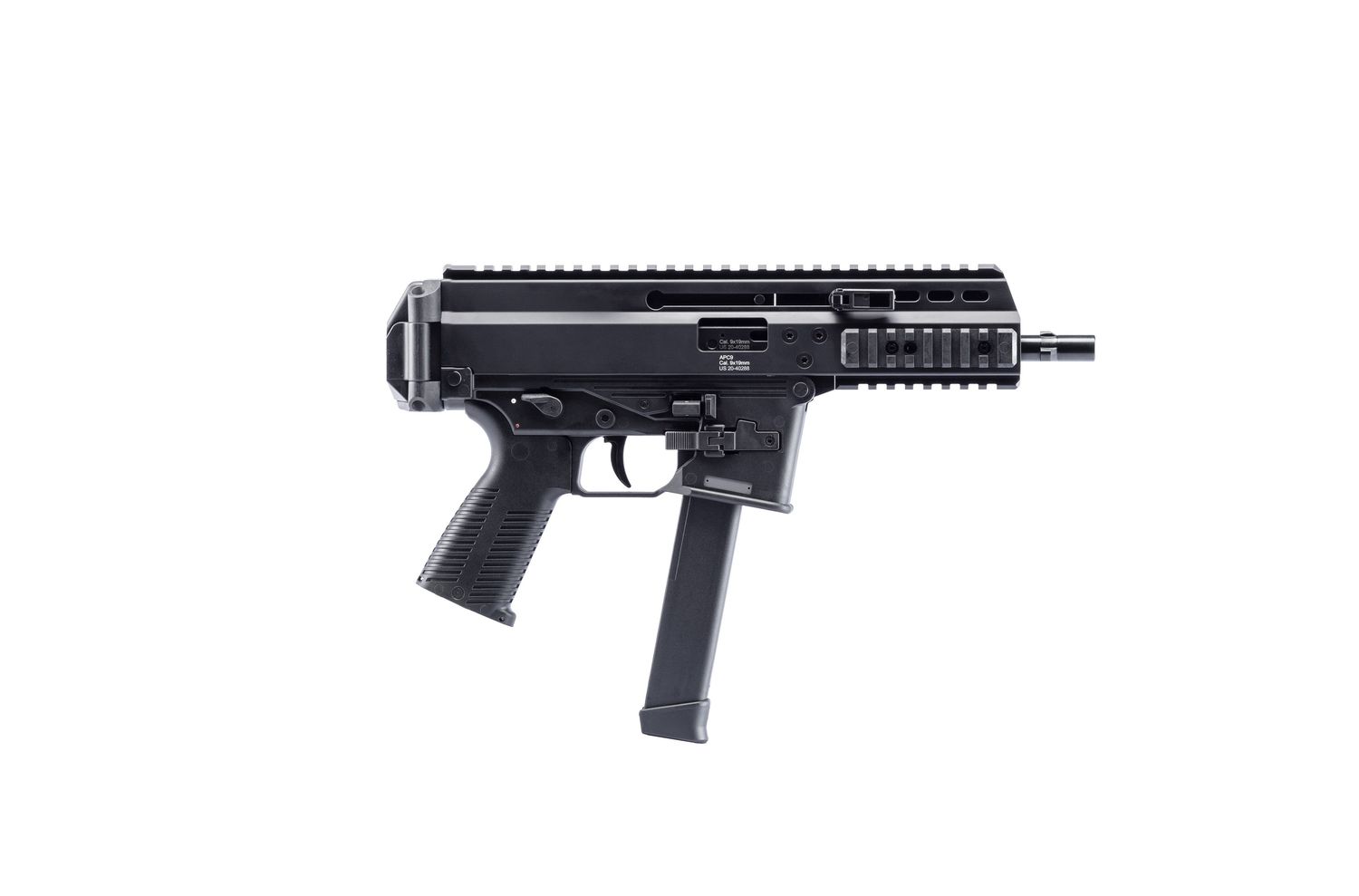 B&T APC9 Pro Semi-Auto Pistol BT-36039-G, 9mm, 6.8 in, Black Finish, 33 Rds