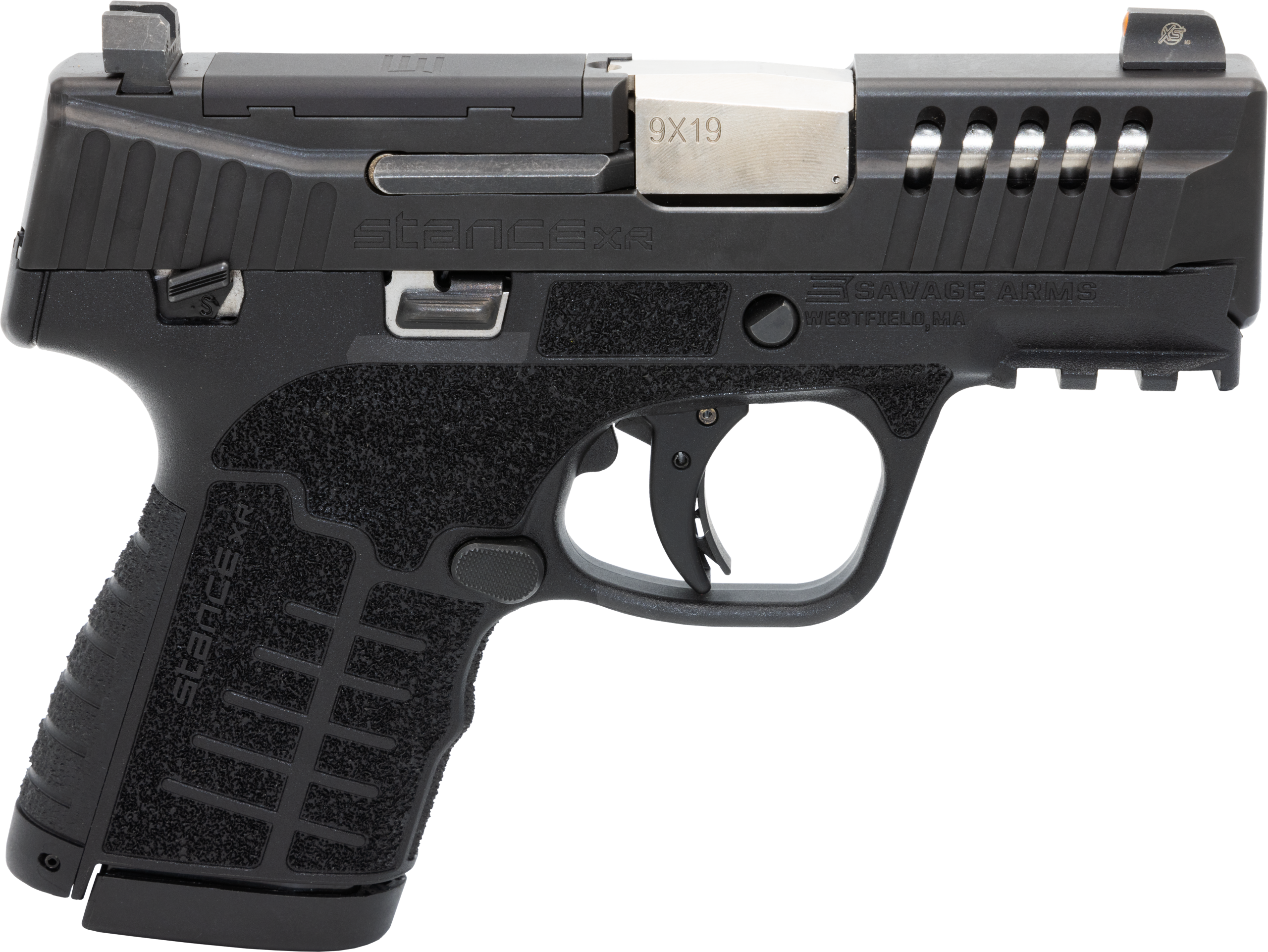 Savage Stance XR Pistol 67053, 9mm Luger, 3.20in, Black GFN, Black Nitride Finish, 13 Rds