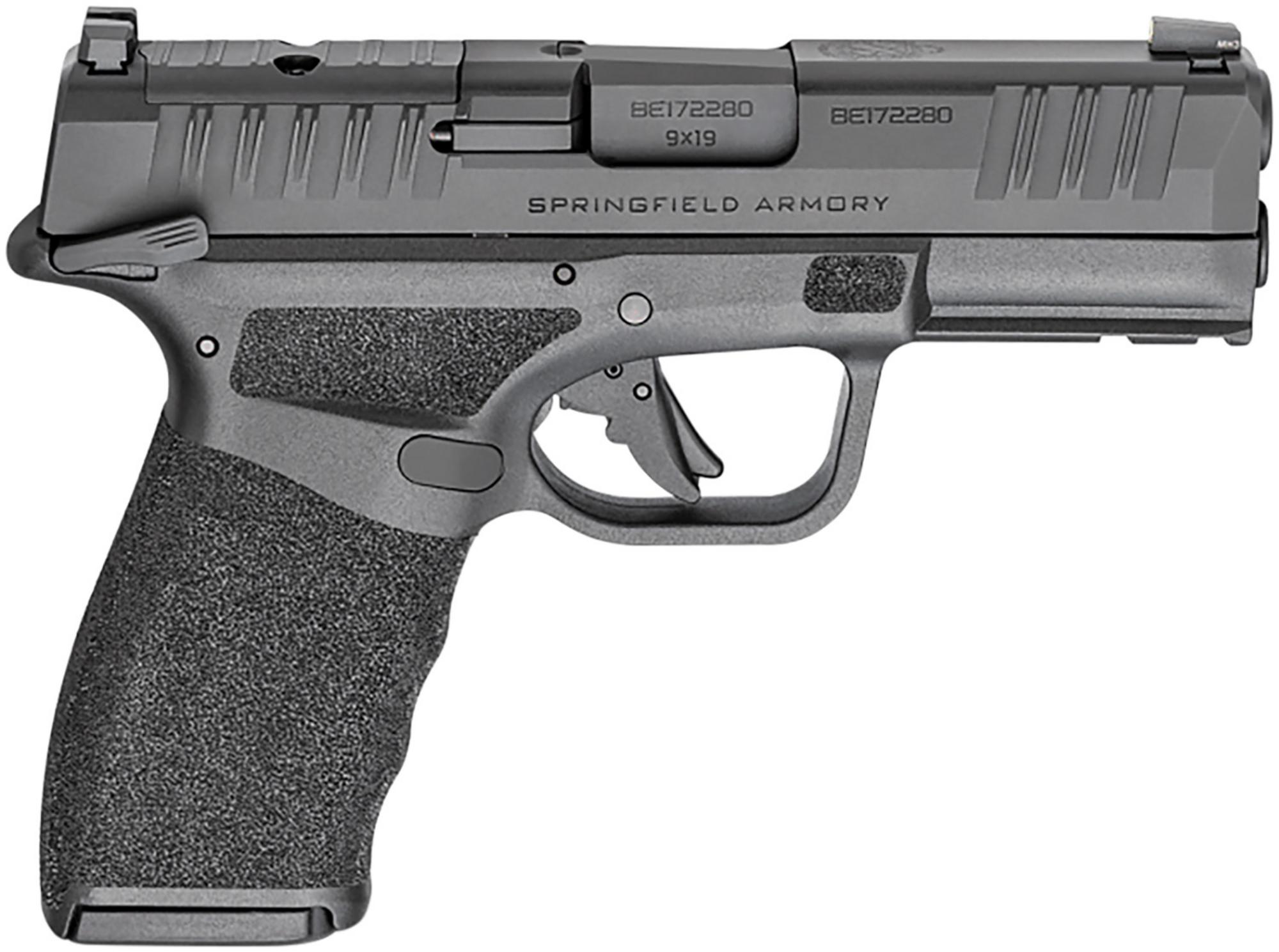 Springfield Hellcat Pro OSP Pistol HCP9379BOSPMSLC, 9mm, 3.7", Optic Ready, Black Textured Polymer Grips, Black Finish, 10 Rds