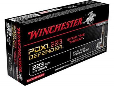 Winchester 223 PDX1 Defender S223RPDB 60 gr Bonded JHP 20 rounds