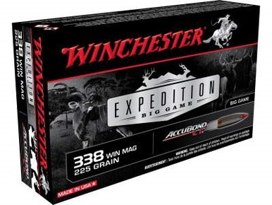 Winchester 338 Win Mag Expedition Big Game S338CT 225 Grain Nosler AccuBond 20 rounds
