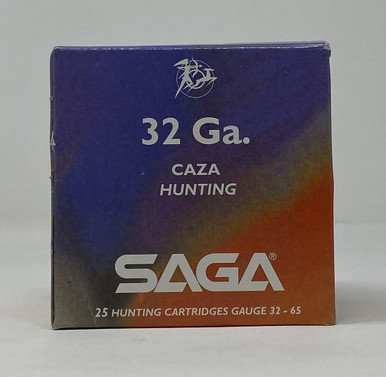 SAGA C32 32 Gauge Ammunition 2-1/2" BB Shot 1/2ozS7142000466CASE Case of 250 Rounds