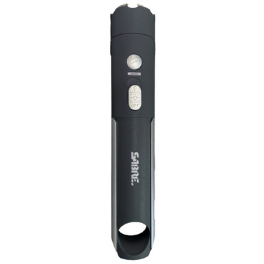 Sabre 2-In-1 Stun Gun with Flashlight - 1.75 uC Charge, 200 Lumen Flashlight, Black