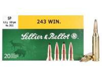 Sellier & Bellot 243 Winchester Ammunition SB243A 100 Grain Soft Point 20 rounds