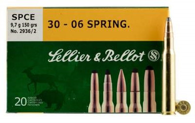 Sellier & Bellot 30-06 Springfield Ammuntion SB3006C 150 Grain Soft Point SPCE 20 rounds