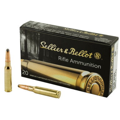 Sellier & Bellot SB308C 308 Win Ammo 180 Grain Soft Point (SP) - 20 Round Box