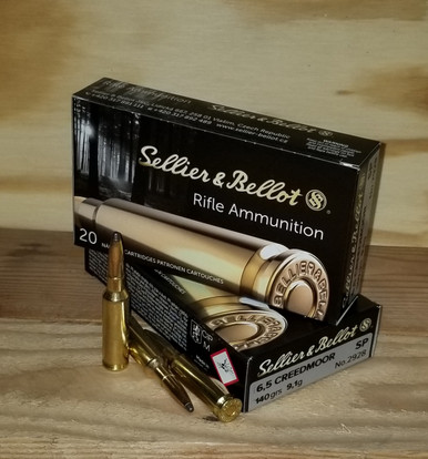 Sellier & Bellot 6.5 Creedmoor Ammunition SB65C 140 Grain Soft Point 20 rounds