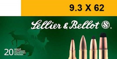 Sellier & Bellot 9.3x62 Mauser 285 Grain Soft Point SB9362A 20 Rounds