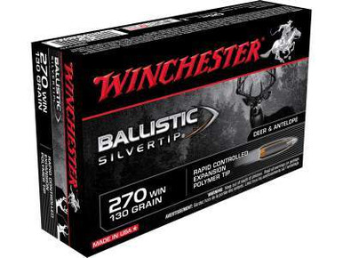 Winchester 270 Win Supreme SBST270 130 gr Ballistic Silver Tip 20 rounds
