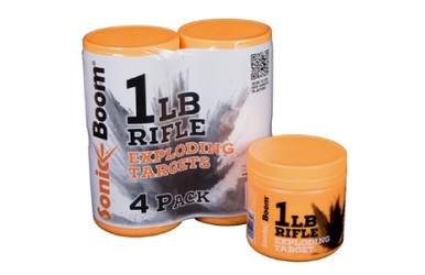 Sonic Boom Exploding Rifle Target 1 lb Target - 4 Pack