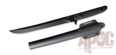 APOC Atrim Survival Tanto - 16" OAL, 10.5" 9260 Steel Blade, Black G10 Handles