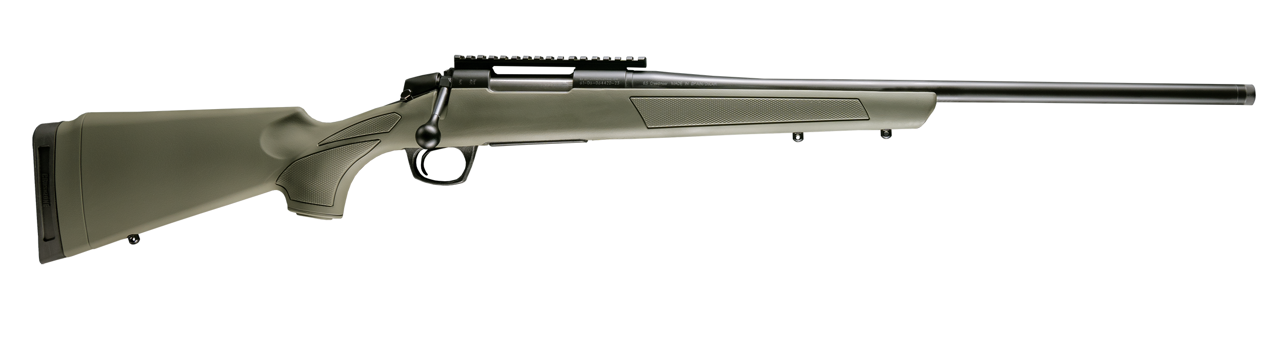 CVA Cascade Bolt Action Rifle CR3900G, 243 Win, 22" Threaded Barrel, Graphite Black Cerakote, Steel Receiver, OD Green Stock, 4 Rds