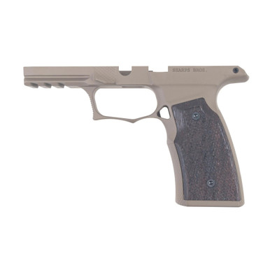 Sharps Bros Improved Grip Module for the P365 XMACRO with NO Manual Safety - Wenge Wood Grips, Flat Dark Earth Finish