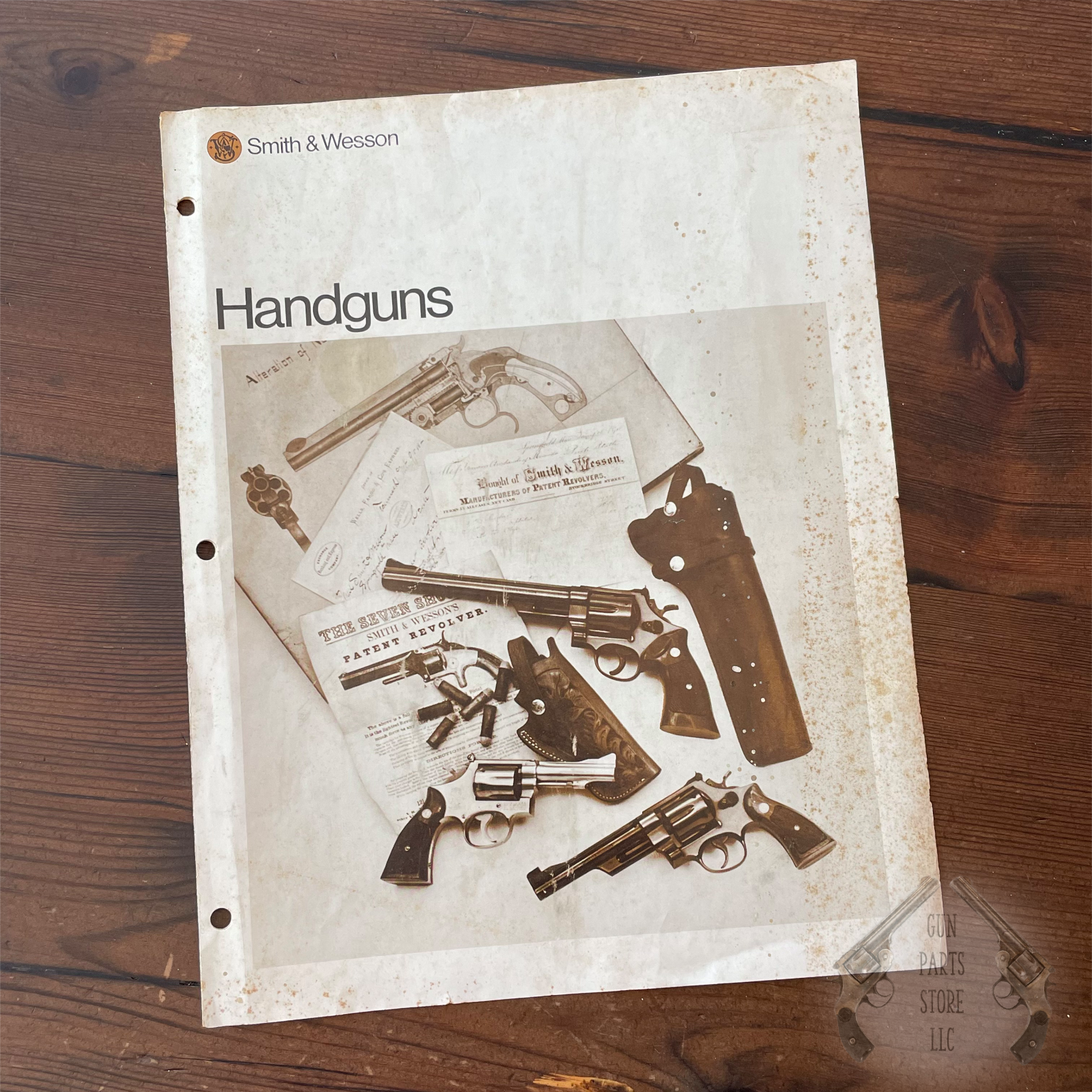 SMITH & WESSON Handguns Trifold Brochure and Specifications – c1970s