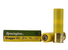 Remington 20 Gauge Slugger 2 3/4" 5/8 oz 1580fps Rifled Slugs SP20RS 5 rounds