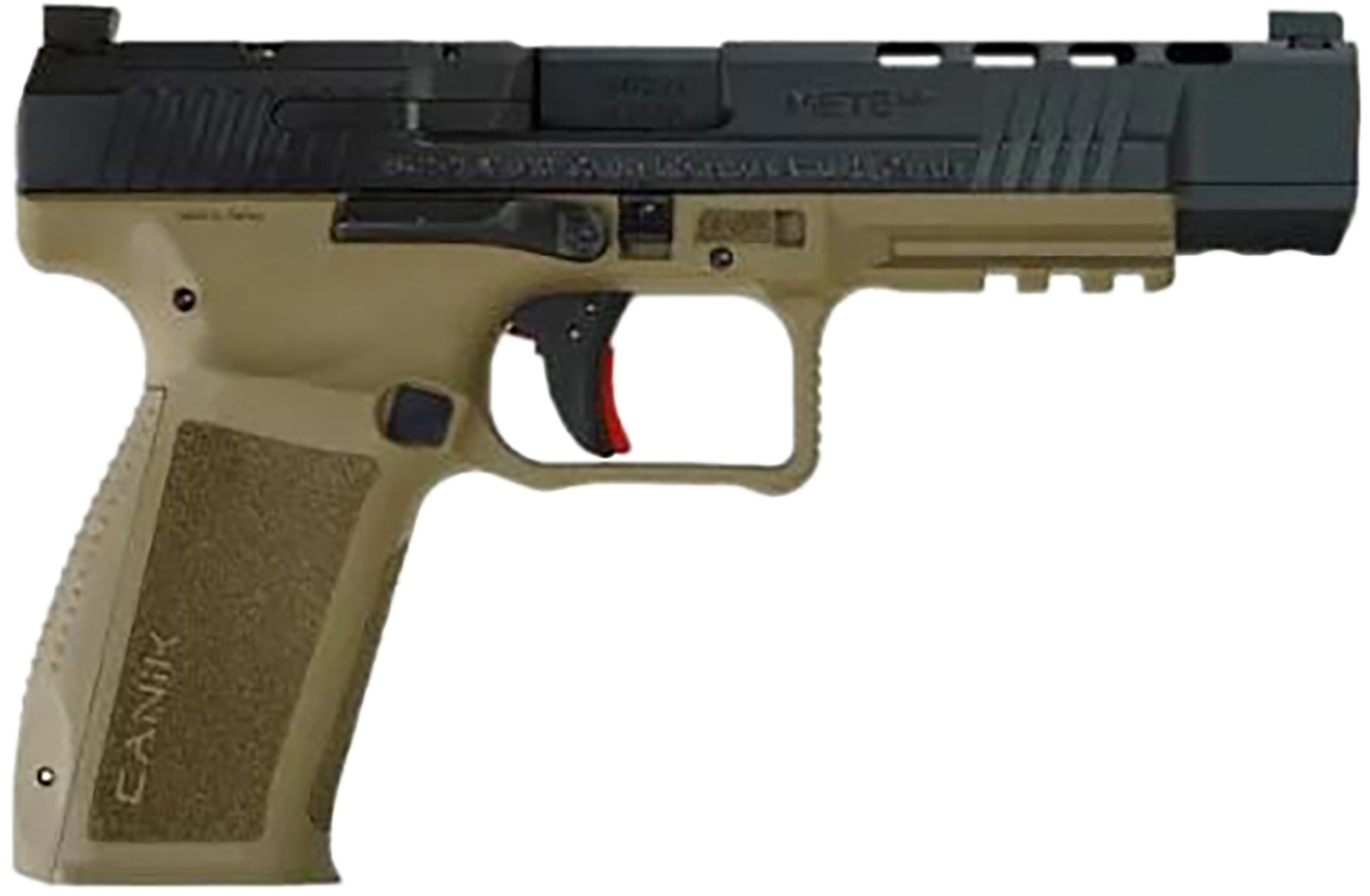 Century Mete SFx Optic Ready Pistol HG6651N, 9mm Luger, 5.20in, Aggressive Texture Grips, Flat Dark Earth Finish, 10 Rds