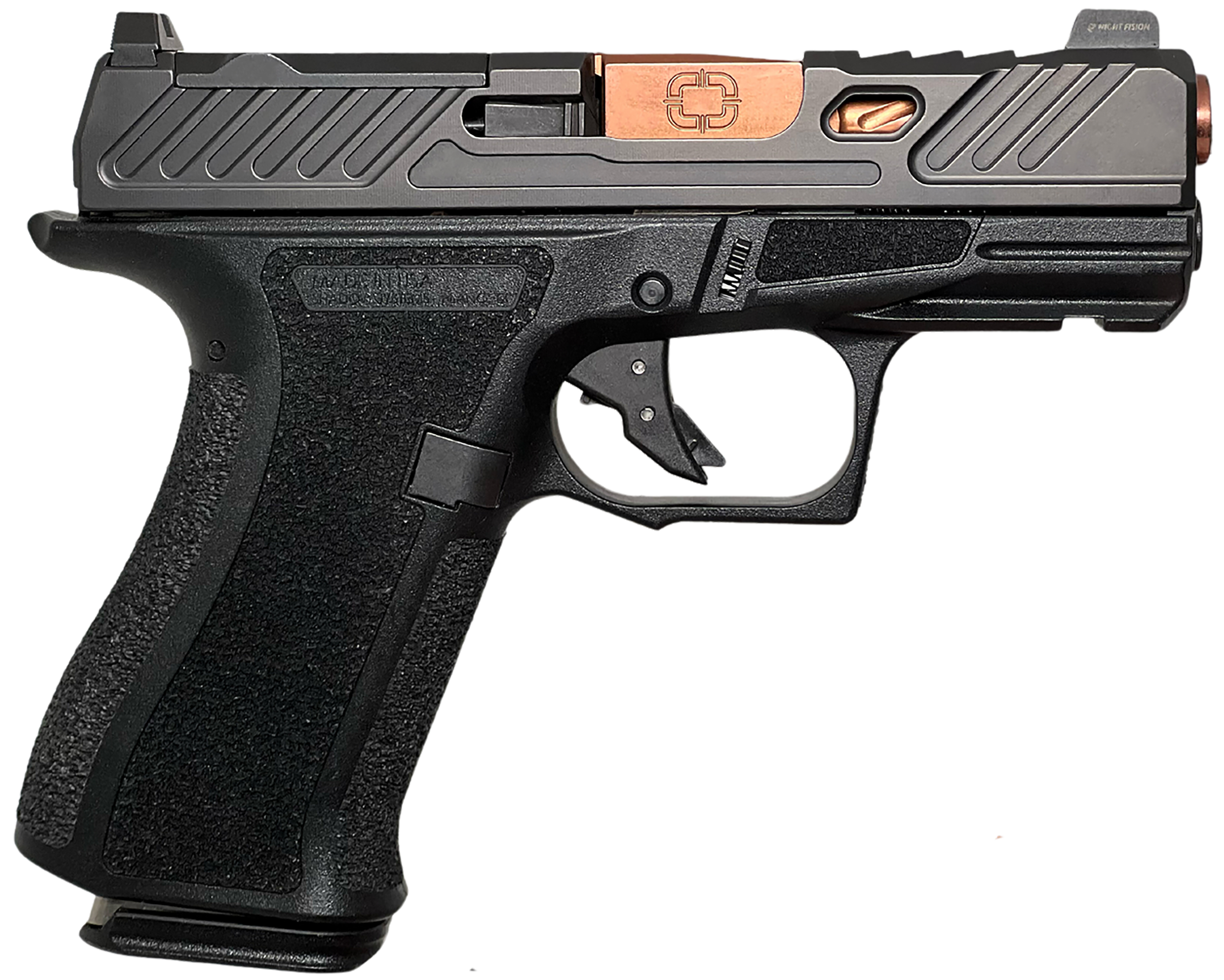 Shadow Systems CR920X Elite Optic Ready Pistol SS5011, 9mm Luger, 3.41in, Black Interchangeable Backstrap, Black Finish, 15 Rds