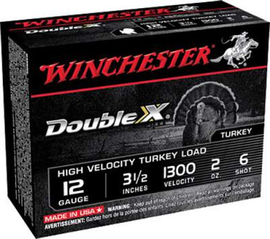 Winchester 12 Gauge Ammunition Double-X STH12356 3-1/2" #6 2oz 1300fps 10 Rounds