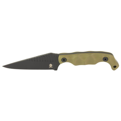 Stroup Knives Bravo 5 Fixed Blade Knife 3.5" 1095 High Carbon Steel Blade OD Green G10 Handle - B5-ODG-BLKCER