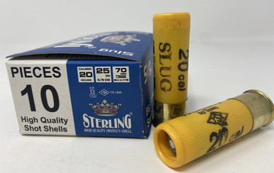 Sterling 20 Gauge AmmunitionSTRLG20SLUG 2-3/4" 7/8 oz Big Game Slug 1295fps 10 Rounds
