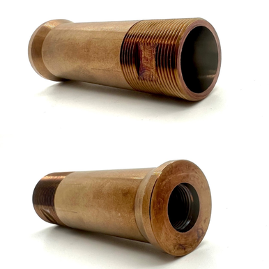 Otter Creek Labs OPS/AE P.T.B. Adapter (Gen 2) - 1/2X28", For Use with Ops Inc 12 Model, AEM5 and OCM5 Suppressors, Raw Heat Treat Gold Finish