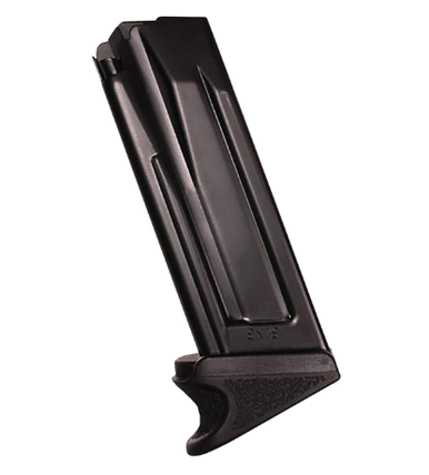 Heckler & Koch P30SK/VP9SK 12 Round 9MM Magazine - Fits HK P30SK/VP9SK, w/ Finger Extension, Steel, Black