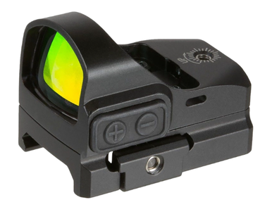 Truglo TRU-TEC Micro Red Dot Optic - RMR Footprint, Includes Picatinny Mount, 3 MOA Red Dot Reticle, Black