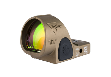 Trijicon SRO 5 MOA Red Dot Sight - LED Adjustable Reflex Sight with a Larger Viewing Window, 5 MOA Red Dot Reticle, Coyote Brown