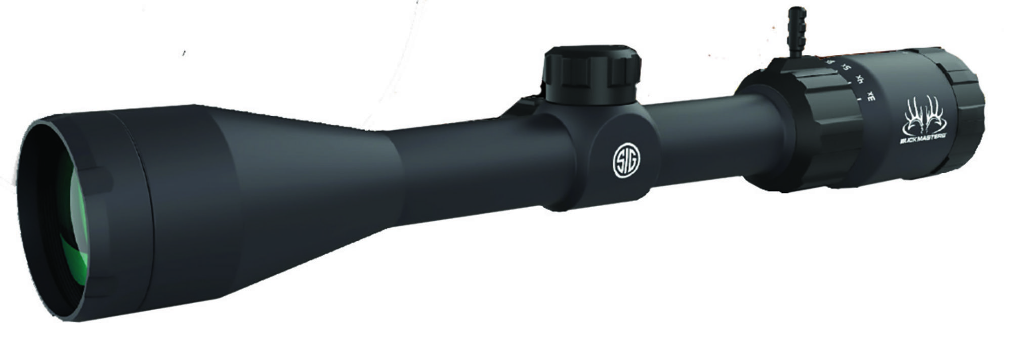 Sig Buckmasters Rifle Scope SOBM33001, 3-9x, 40mm Obj, 1" Tube, Matte Black, BDC Reticle