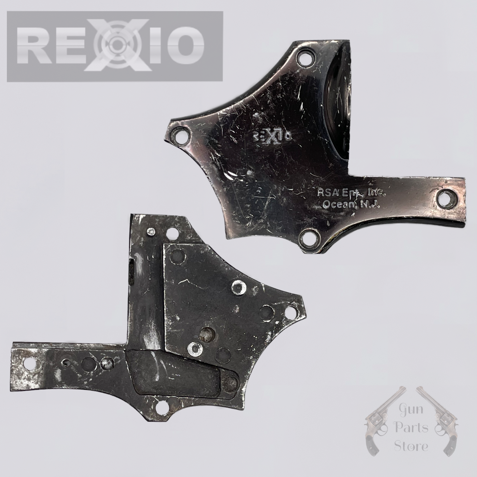 Sideplate – REXIO Model RJ-38 – Black Aluminum