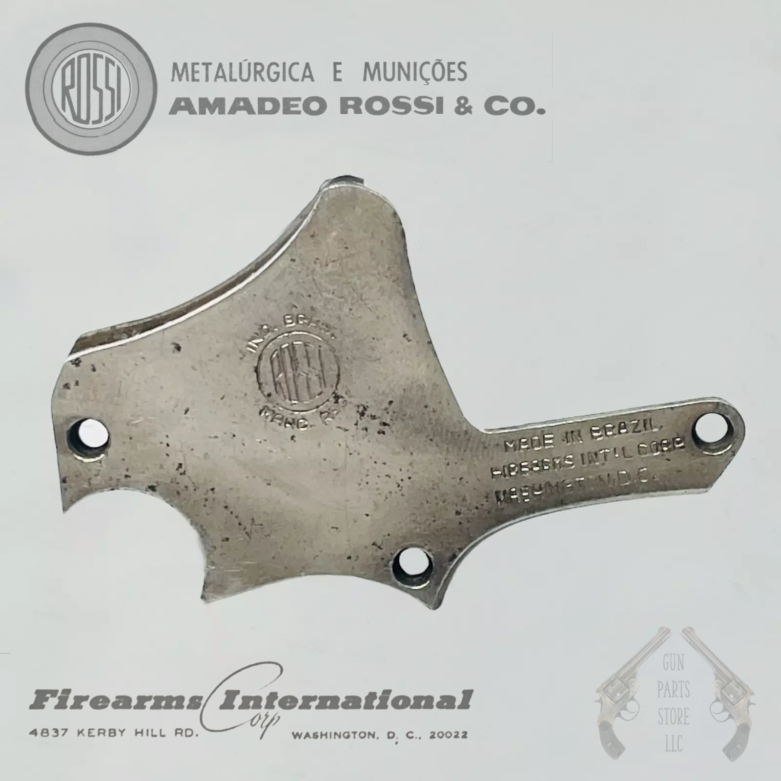 ROSSI .32 & .38 Revolver Sideplate – Firearms International – Nickel