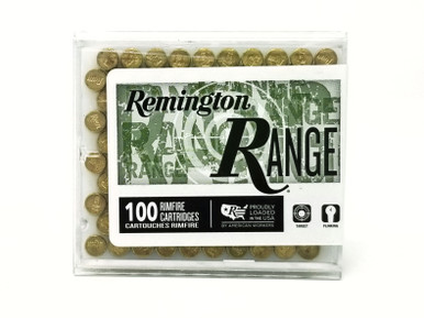 Remington 22 LR Ammunition Range T1500 40 Grain Lead Round Nose 100 Rounds